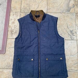 H&M Men's Blue Quilted Vest Size XL